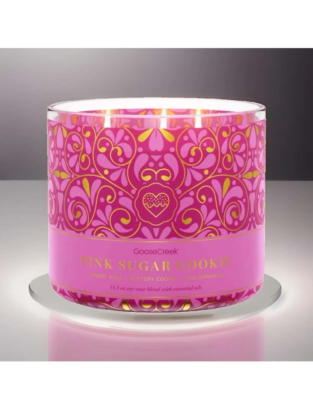 Goose Creek 3-Wick Candle- Pink Sugar Cookie (14.5 oz)
